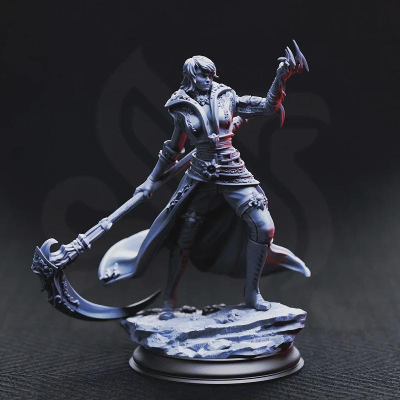 Catarina Von Strassen – Fiend Hunter | Fantasy D&D Miniature | Hero, Villain or NPC, Resin Model