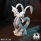 Kaijumon Dratini, Dragonair, Dragonite & Mega Dragonite| 3D Resin Printed Figures | Unpainted Miniatures for Painting, Display, or TTRPG
