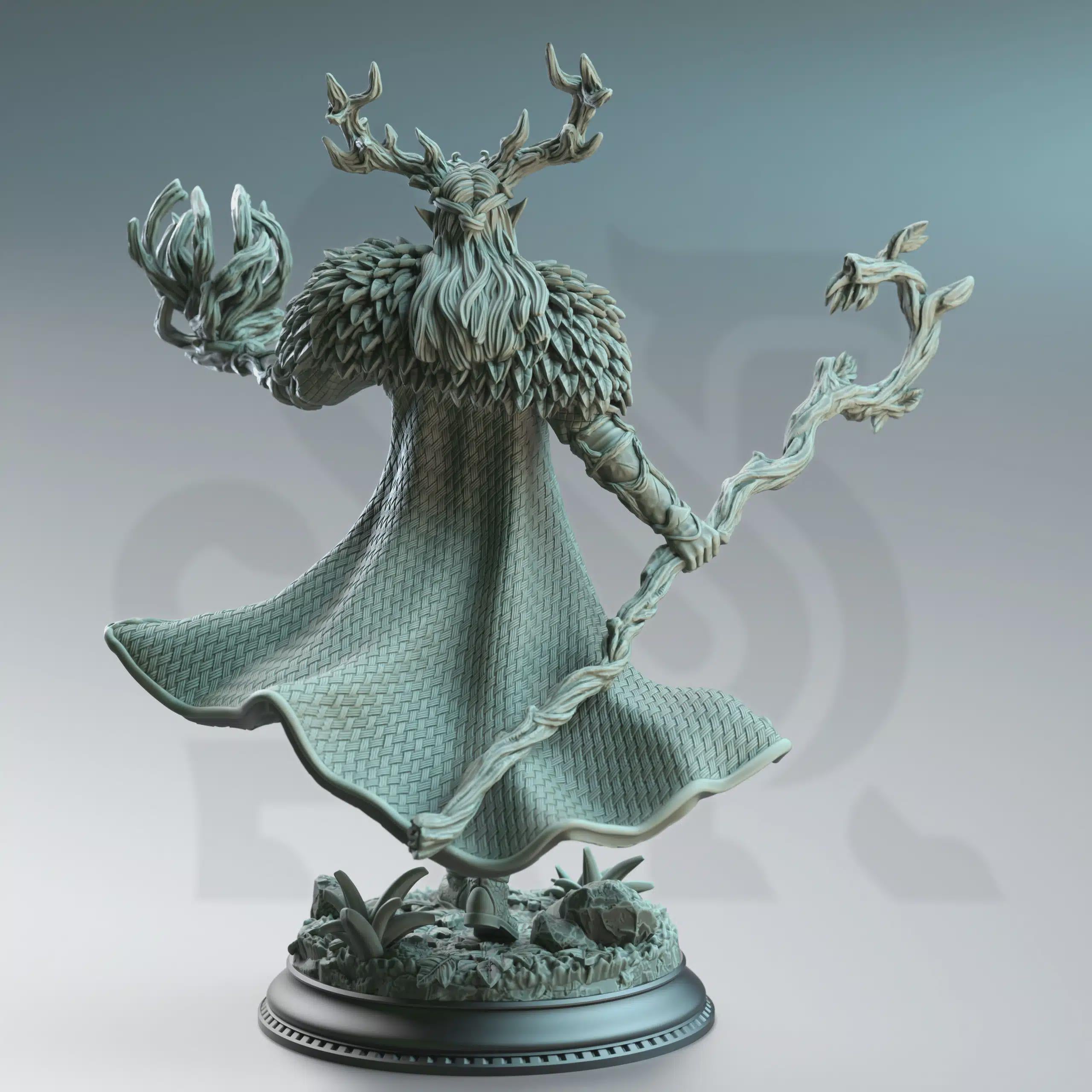 Pontifax the Emerald Eyed – Fey Court Wizard | Fantasy D&D Miniature | Hero, Villain or NPC, Resin Model