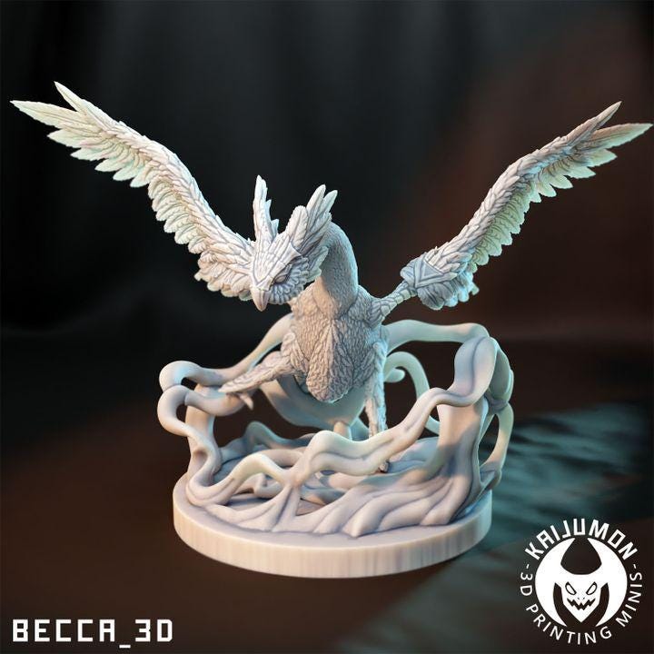 Kaijumon Latios & Latias | Resin Miniatures | Pokémon Kaiju Fusion Collectibles