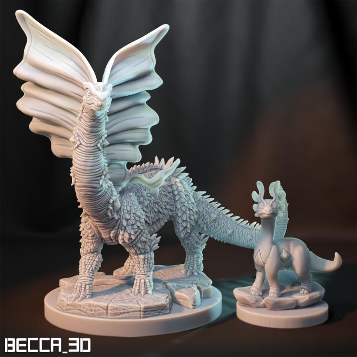 Kaijumon Amaura & Aurorus | Resin Miniatures | Pokémon Kaiju Fusion Collectibles