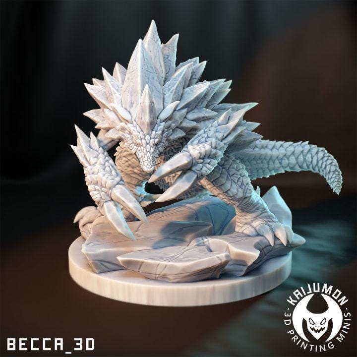 Kaijumon Sandshrew & Sandslash (Kanto and Alolan Forms)  | Resin Miniatures | Pokémon Kaiju Fusion Collectibles