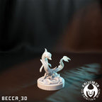 Kaijumon Snivy, Servine & Serperior | Resin Miniatures | Pokémon Kaiju Fusion Collectibles