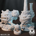 Kaijumon Koffin, Weezing & Galar Weezing | Resin Miniatures | Pokémon Kaiju Fusion Collectibles