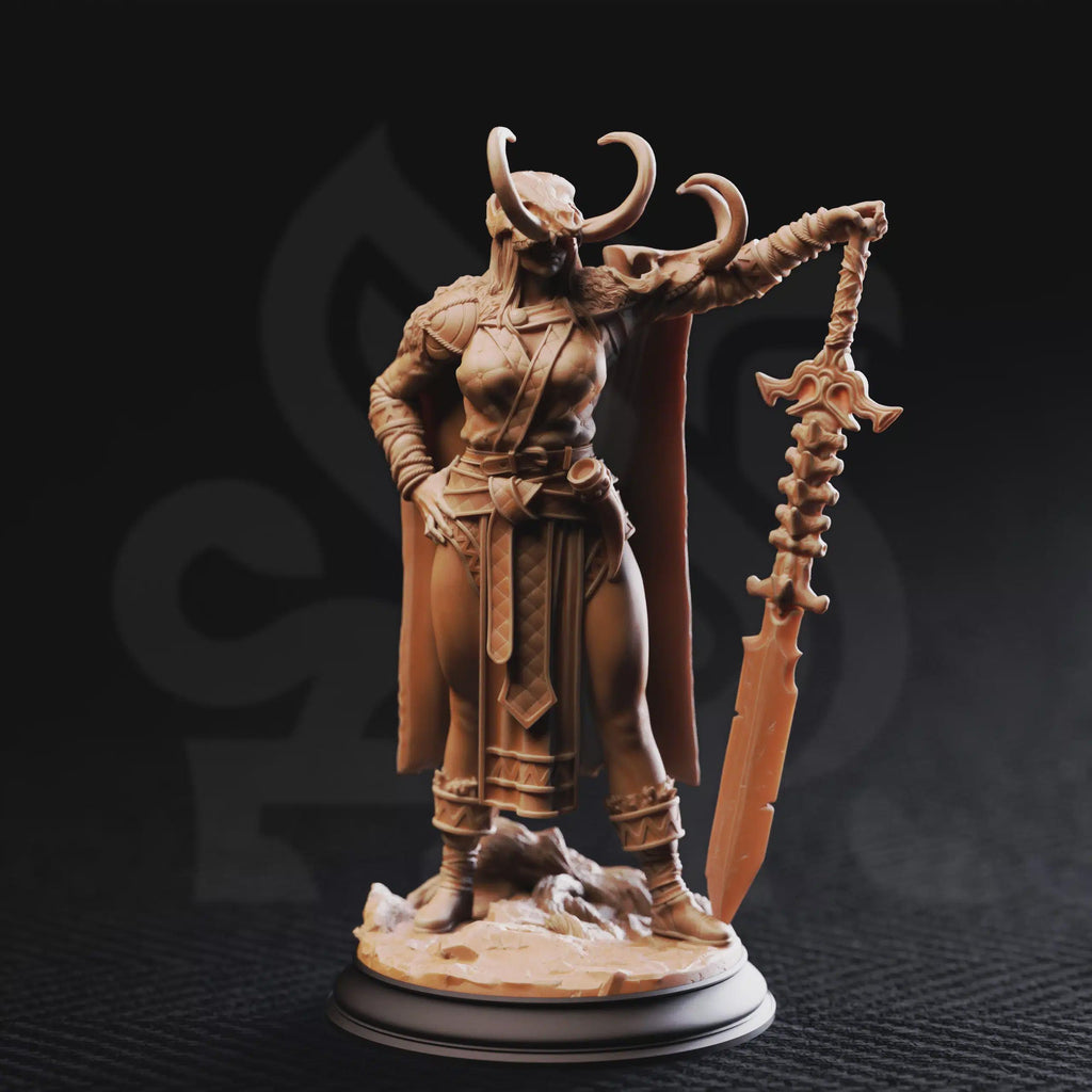 Skadi – Maiden of Vengeance | Fantasy D&D Miniature | Hero, Villain or NPC, Resin Model