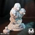 Kaijumon Diglett, Dugtrio, Alolan Diglett & Alolan Dugtrio | 3D Resin Printed Figures | Unpainted Miniatures for Painting, Display, or TTRPG
